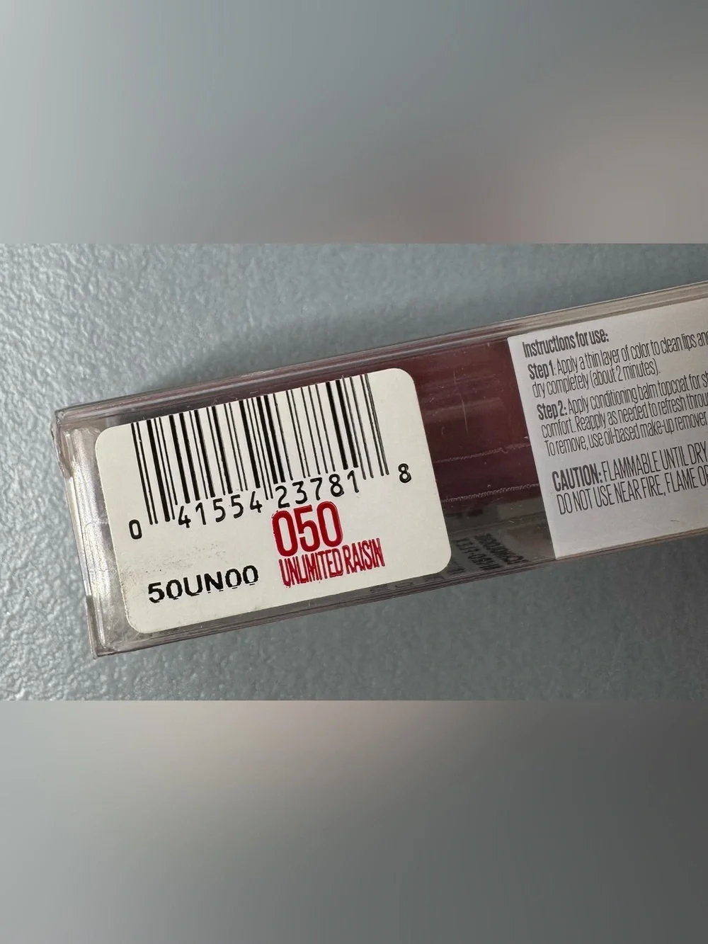 Maybelline SuperStay 24 color Liquid Lipstick 050 Unlimited Raisin deep mauve